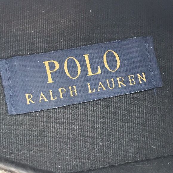 Polo Ralph Lauren Faxon Gray Low Top Shoes Men's 10.5 D Lace Up Chambray Sneaker - Picture 12 of 13